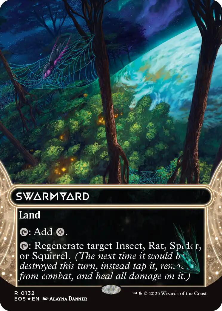 Swarmyard (0132) (Borderless) (Galaxy Foil) [Edge of Eternities: Stellar Sights] | I Want That Stuff Brandon