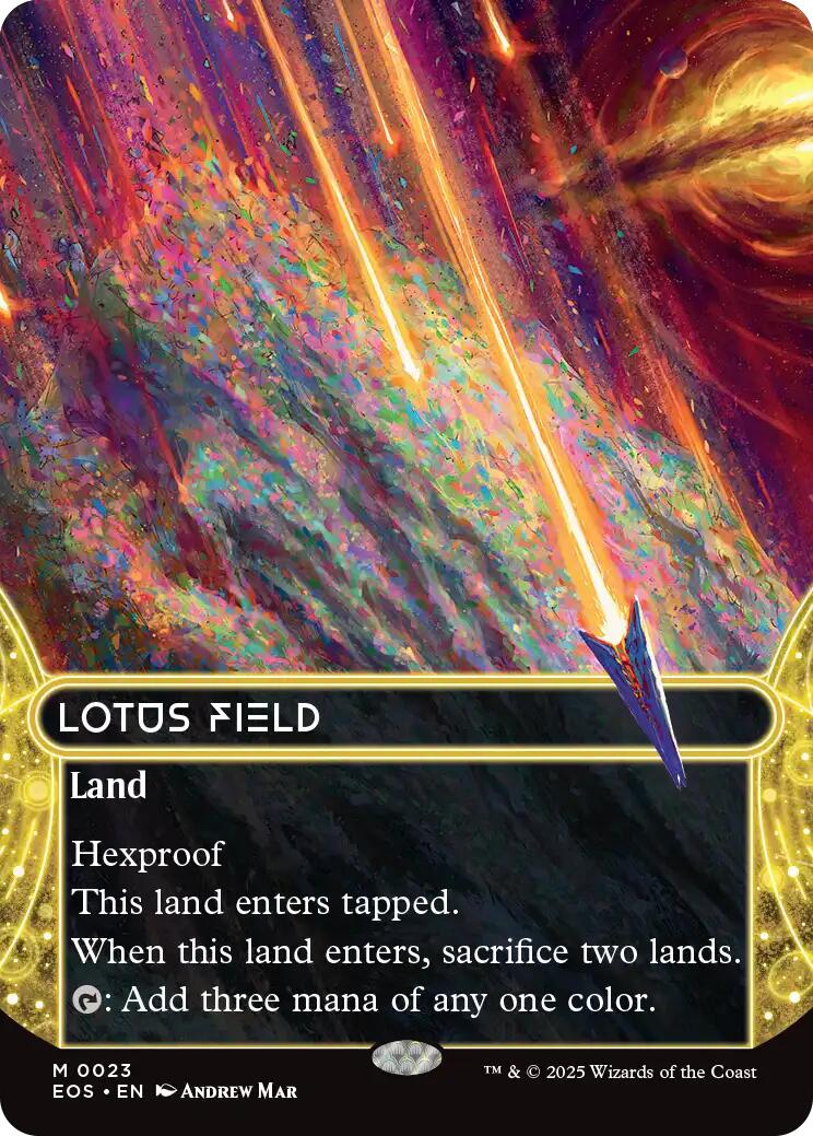 Lotus Field (0023) (Borderless) [Edge of Eternities: Stellar Sights] | I Want That Stuff Brandon