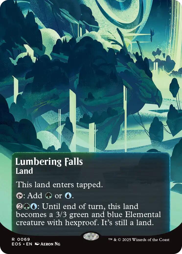 Lumbering Falls (0069) (Borderless) [Edge of Eternities: Stellar Sights] | I Want That Stuff Brandon
