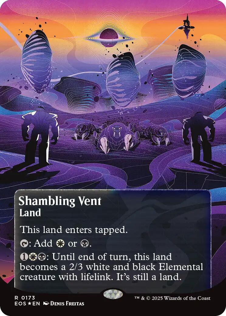 Shambling Vent (0173) (Borderless) (Galaxy Foil) [Edge of Eternities: Stellar Sights] | I Want That Stuff Brandon