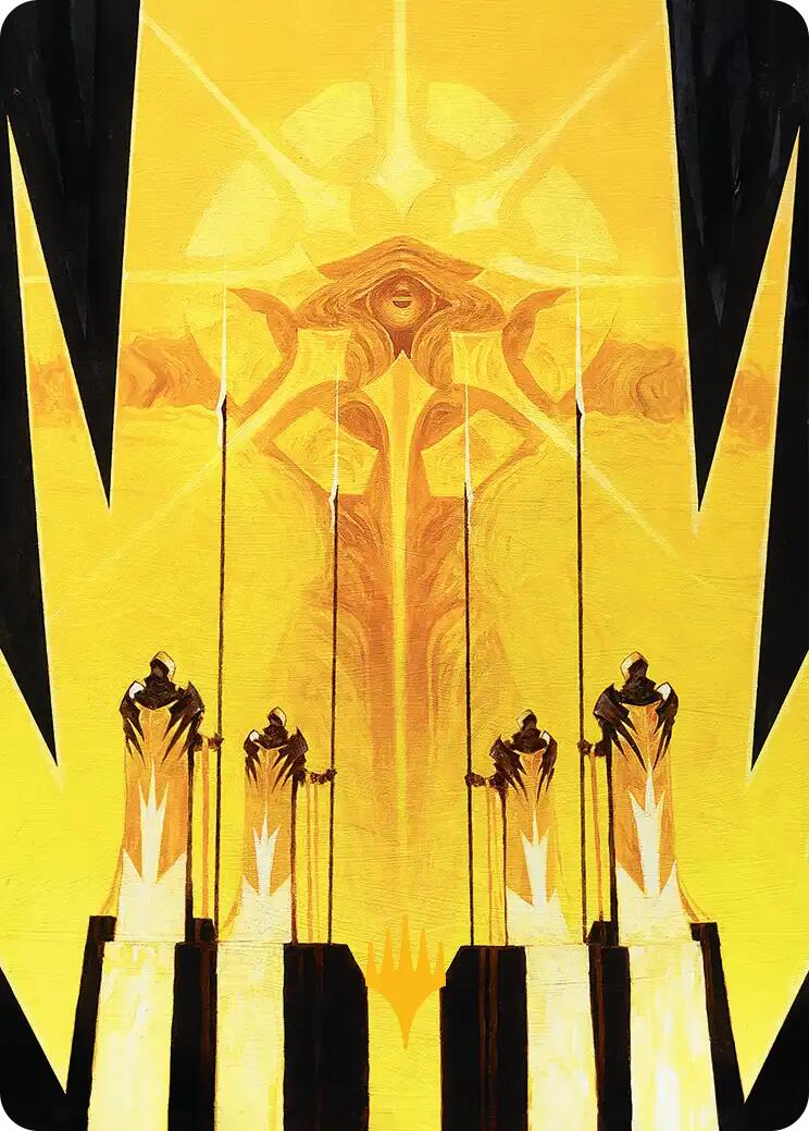 Hardlight Containment Art Card (Gold-Stamped Planeswalker Symbol) [Edge of Eternities Art Series] | I Want That Stuff Brandon