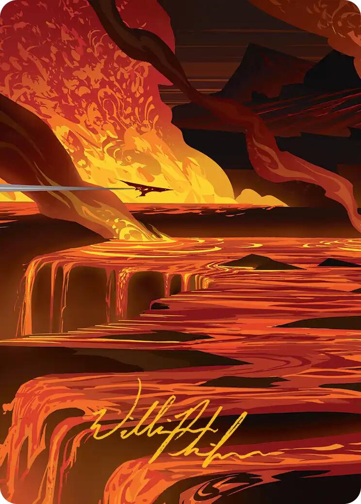 Blast Zone Art Card (Gold-Stamped Signature) [Edge of Eternities Art Series] | I Want That Stuff Brandon