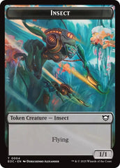 Insect // Elemental (0007) Double-Sided Token [Edge of Eternities Commander Tokens] | I Want That Stuff Brandon