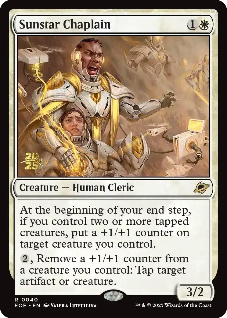 Sunstar Chaplain [Edge of Eternities Prerelease Promos] | I Want That Stuff Brandon