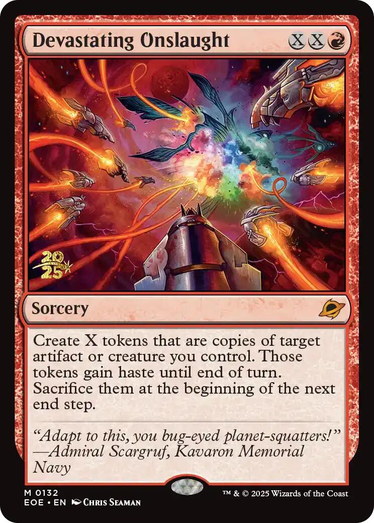 Devastating Onslaught [Edge of Eternities Prerelease Promos] | I Want That Stuff Brandon