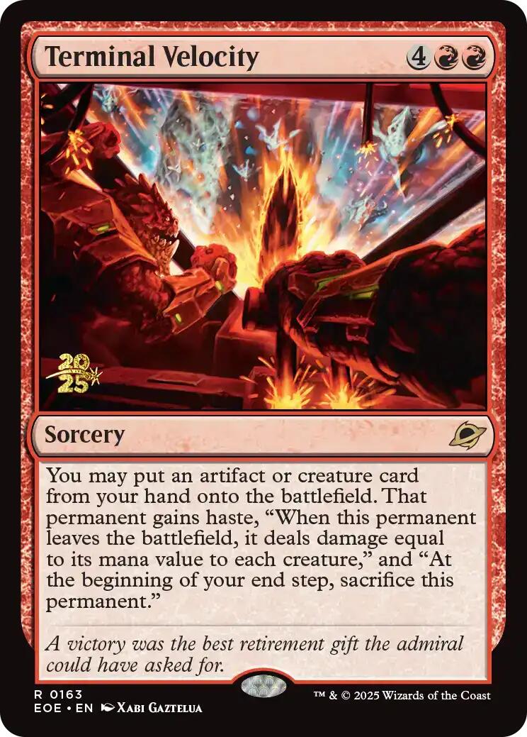 Terminal Velocity [Edge of Eternities Prerelease Promos] | I Want That Stuff Brandon