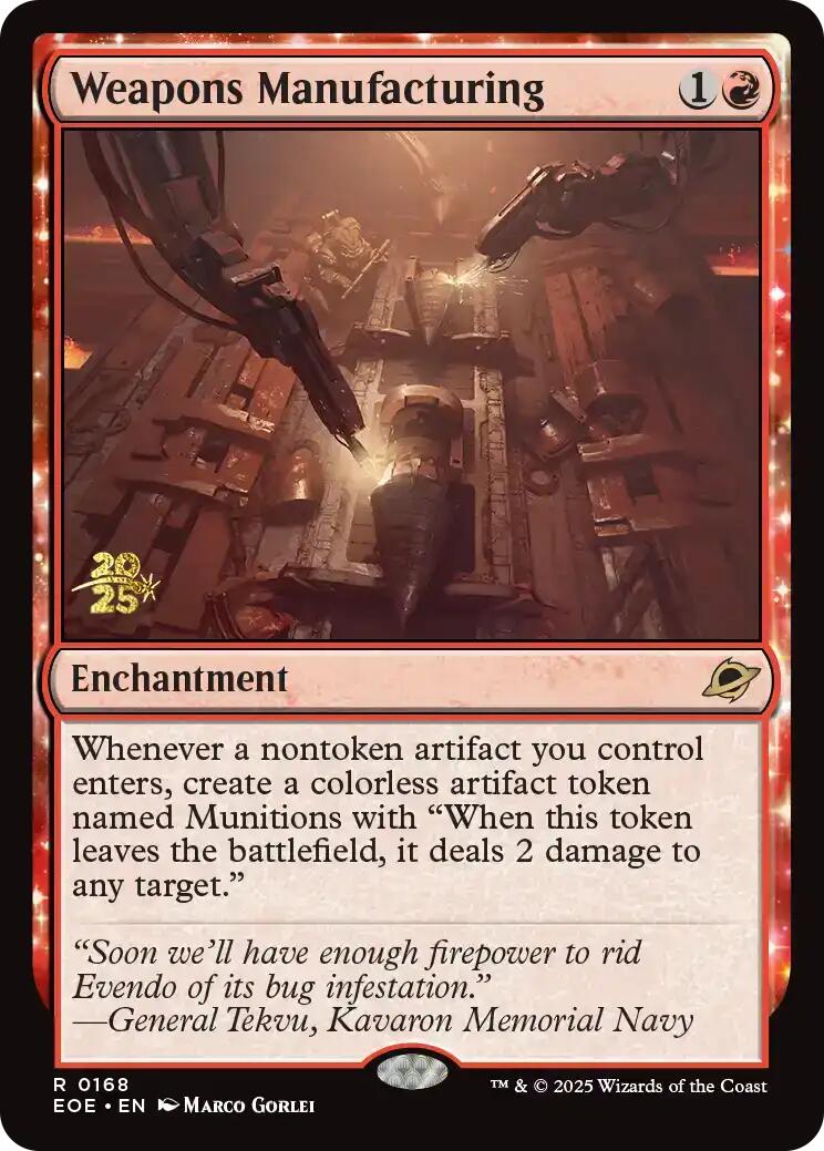 Weapons Manufacturing [Edge of Eternities Prerelease Promos] | I Want That Stuff Brandon
