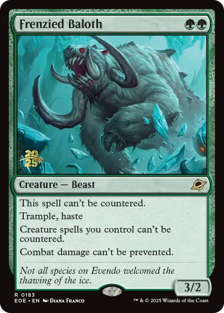 Frenzied Baloth [Edge of Eternities Prerelease Promos] | I Want That Stuff Brandon