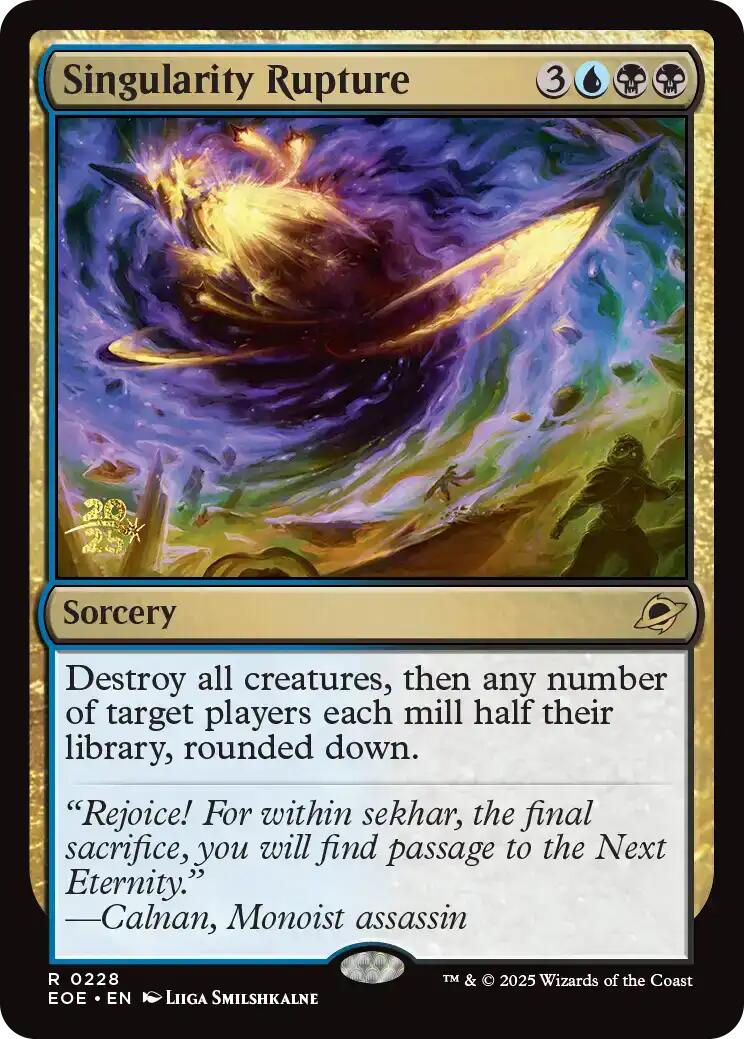 Singularity Rupture [Edge of Eternities Prerelease Promos] | I Want That Stuff Brandon