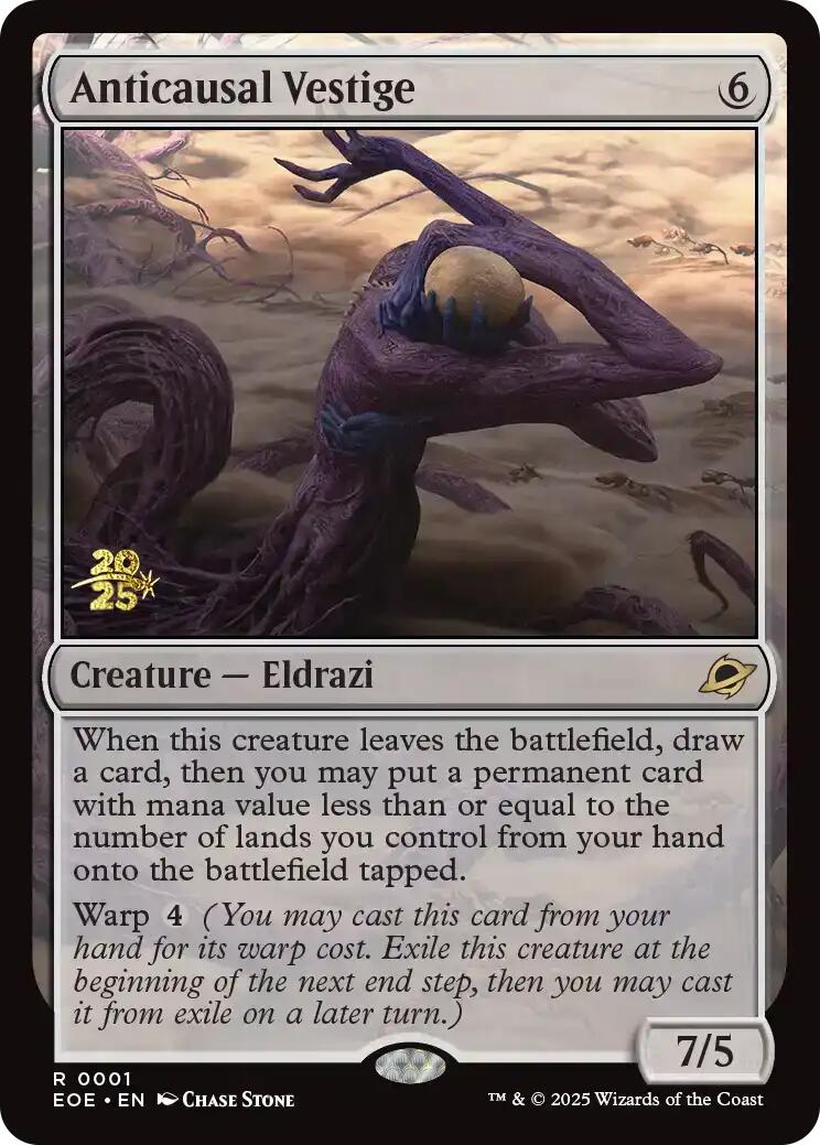 Anticausal Vestige [Edge of Eternities Prerelease Promos] | I Want That Stuff Brandon