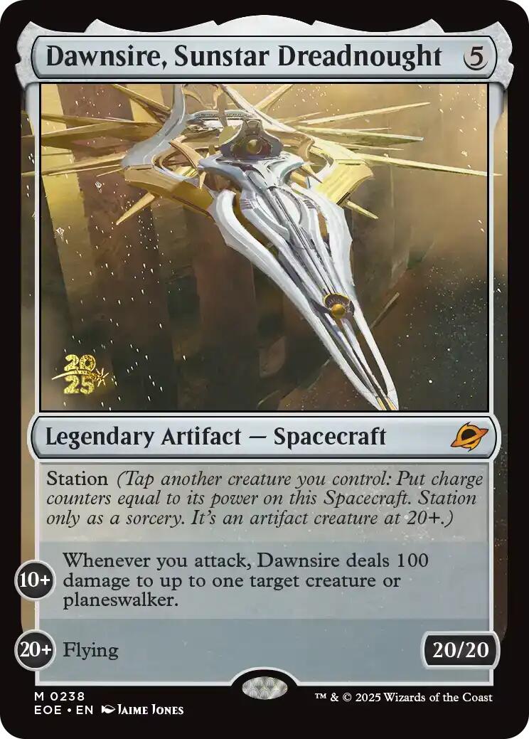 Dawnsire, Sunstar Dreadnought [Edge of Eternities Prerelease Promos] | I Want That Stuff Brandon