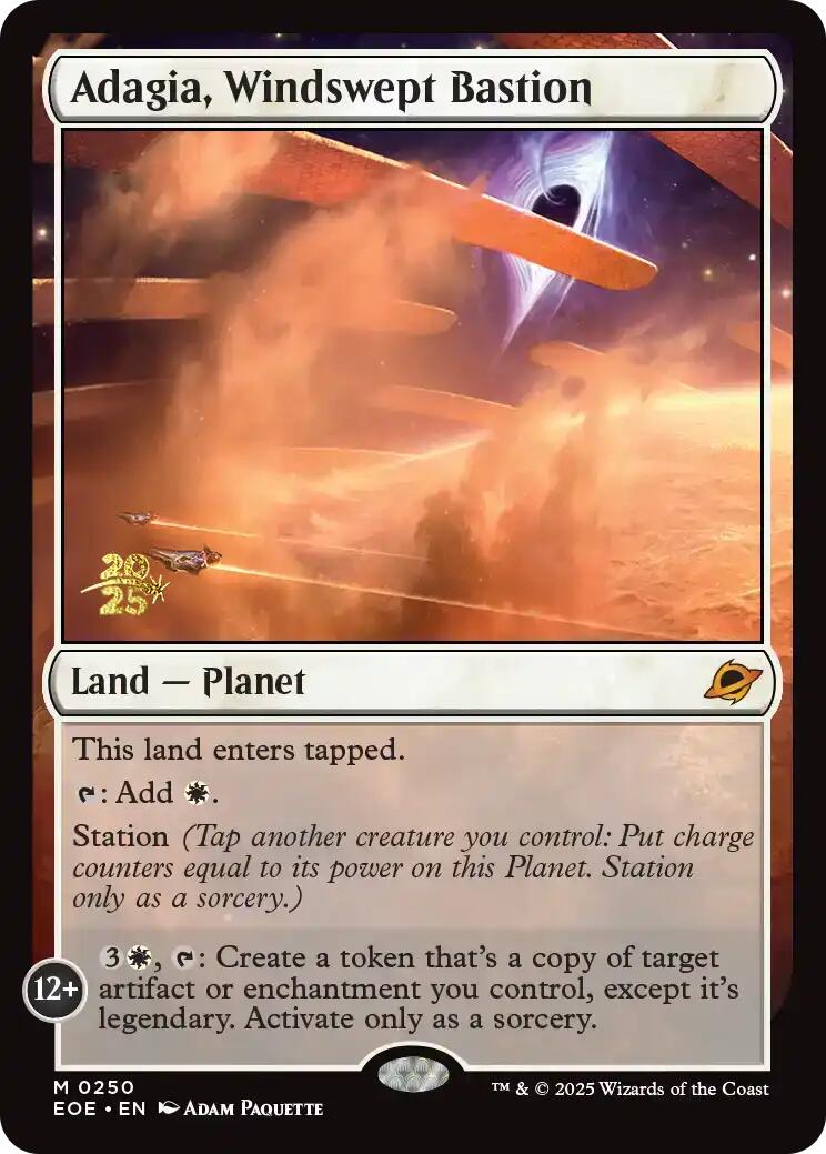 Adagia, Windswept Bastion [Edge of Eternities Prerelease Promos] | I Want That Stuff Brandon