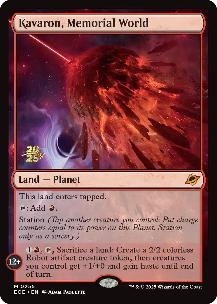 Kavaron, Memorial World [Edge of Eternities Prerelease Promos] | I Want That Stuff Brandon