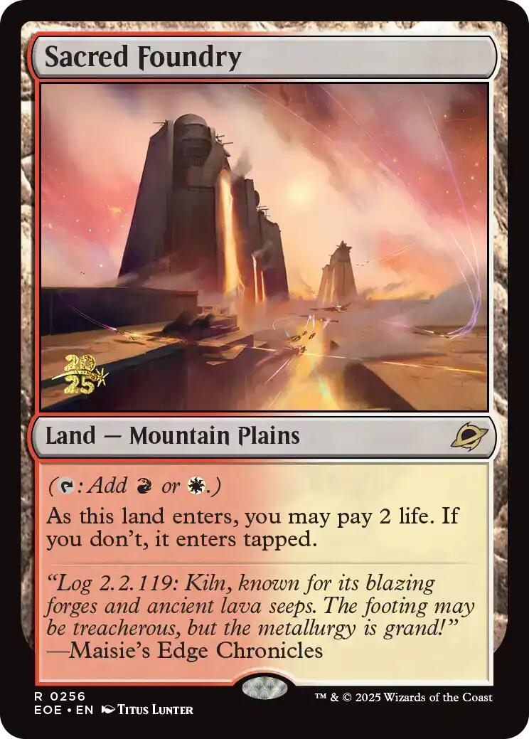 Sacred Foundry [Edge of Eternities Prerelease Promos] | I Want That Stuff Brandon