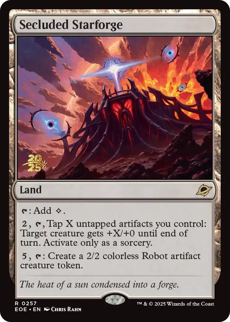 Secluded Starforge [Edge of Eternities Prerelease Promos] | I Want That Stuff Brandon