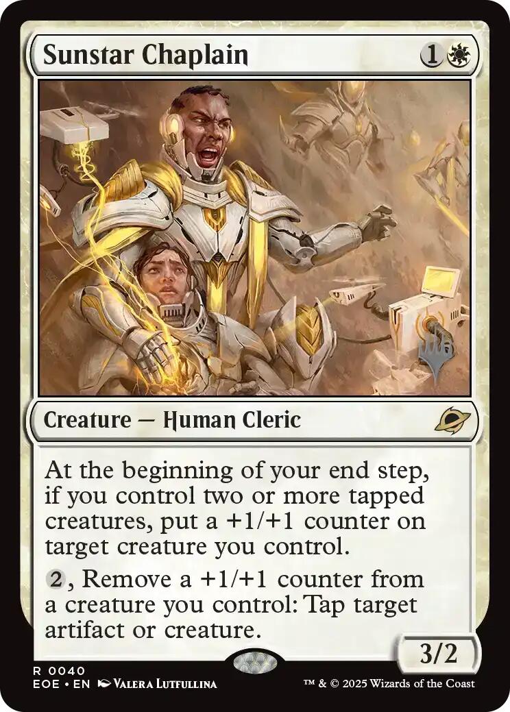 Sunstar Chaplain [Edge of Eternities Promo Pack] | I Want That Stuff Brandon
