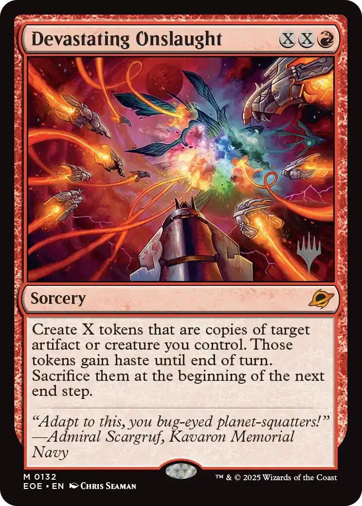 Devastating Onslaught [Edge of Eternities Promo Pack] | I Want That Stuff Brandon