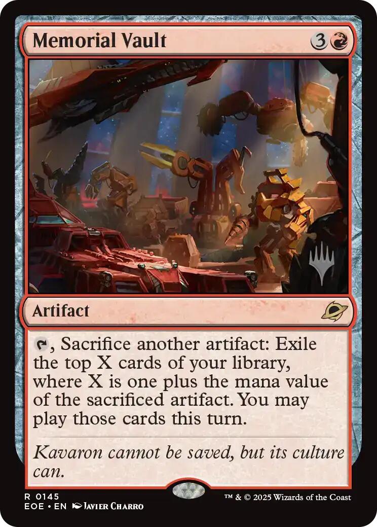 Memorial Vault [Edge of Eternities Promo Pack] | I Want That Stuff Brandon