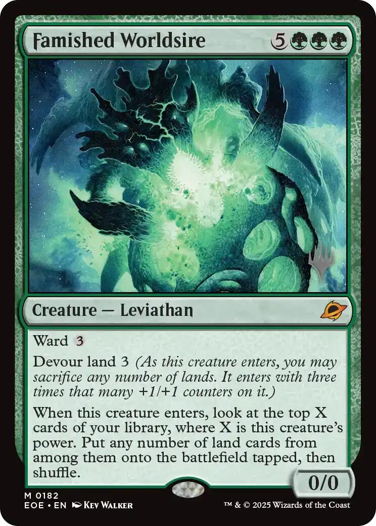 Famished Worldsire [Edge of Eternities Promo Pack] | I Want That Stuff Brandon