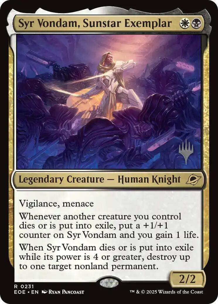 Syr Vondam, Sunstar Exemplar [Edge of Eternities Promo Pack] | I Want That Stuff Brandon