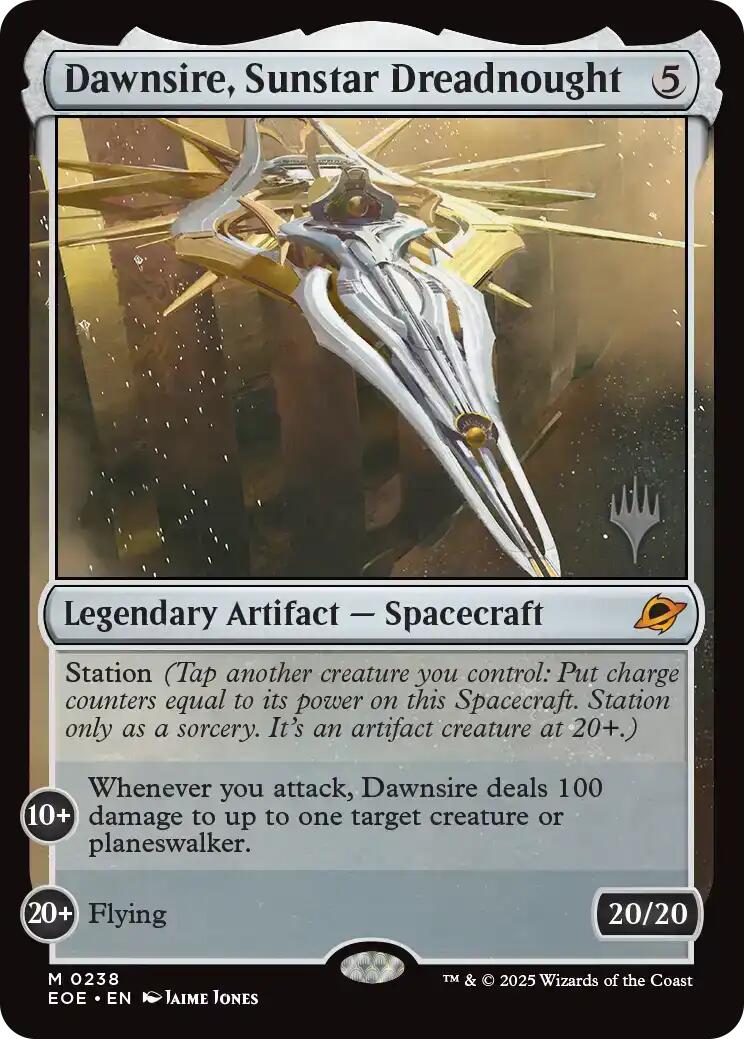 Dawnsire, Sunstar Dreadnought [Edge of Eternities Promo Pack] | I Want That Stuff Brandon