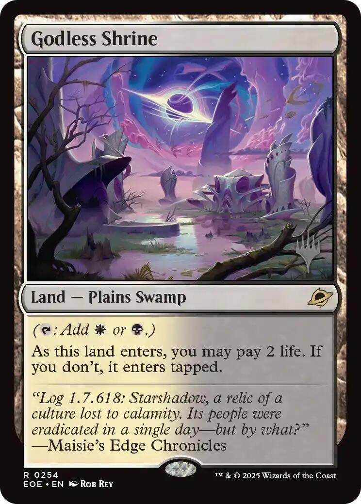 Godless Shrine [Edge of Eternities Promo Pack] | I Want That Stuff Brandon