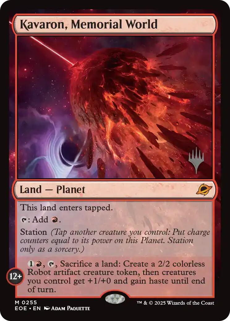 Kavaron, Memorial World [Edge of Eternities Promo Pack] | I Want That Stuff Brandon