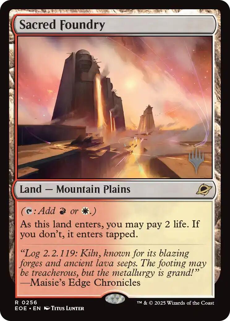 Sacred Foundry [Edge of Eternities Promo Pack] | I Want That Stuff Brandon