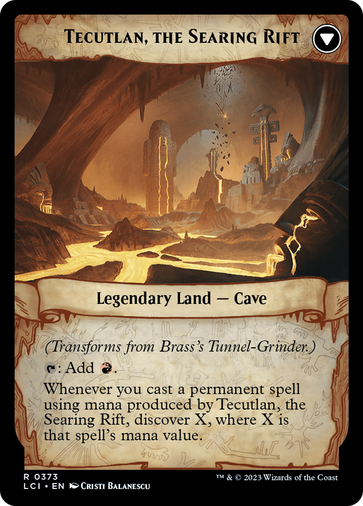 Brass's Tunnel-Grinder // Tecutlan, The Searing Rift (Extended Art) [The Lost Caverns of Ixalan] | I Want That Stuff Brandon