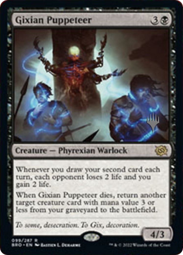 Gixian Puppeteer (Promo Pack) [The Brothers' War Promos] | I Want That Stuff Brandon