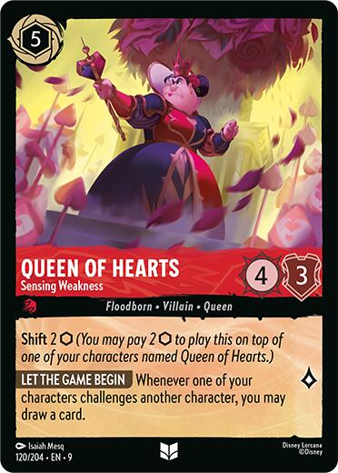 Queen of Hearts - Sensing Weakness (120/204) [Fabled] | I Want That Stuff Brandon