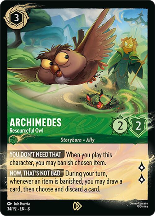 Archimedes - Resourceful Owl (34/P2) [Promo Cards] | I Want That Stuff Brandon