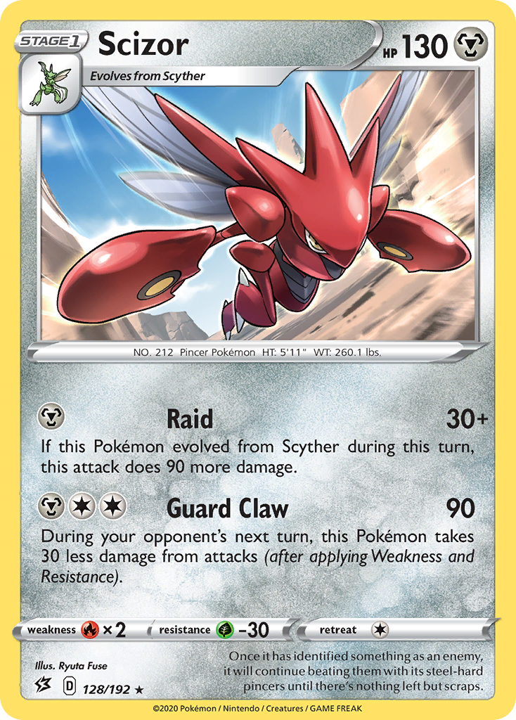 Scizor (128/192) [Sword & Shield: Rebel Clash] | I Want That Stuff Brandon