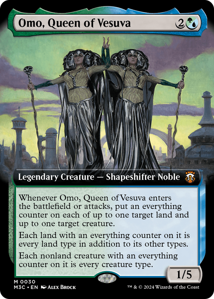 Omo, Queen of Vesuva (Extended Art) [Modern Horizons 3 Commander] | I Want That Stuff Brandon