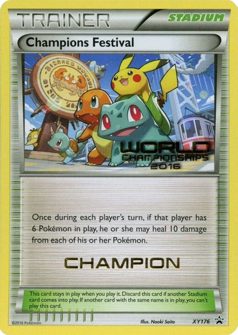 Champions Festival (XY176) (2016 Champion) [XY: Black Star Promos] | I Want That Stuff Brandon