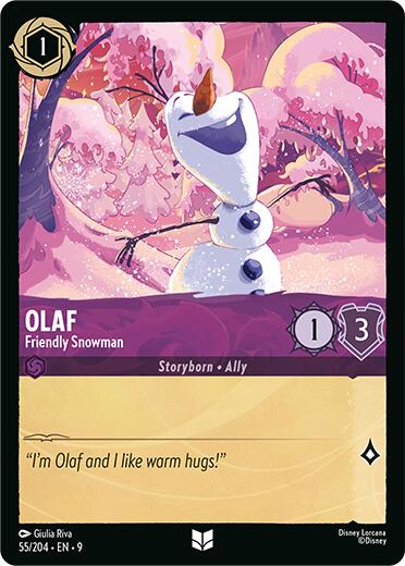 Olaf - Friendly Snowman (55/204) [Fabled] | I Want That Stuff Brandon