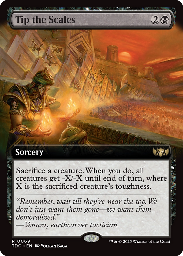 Tip the Scales (Extended Art) [Tarkir: Dragonstorm Commander] | I Want That Stuff Brandon