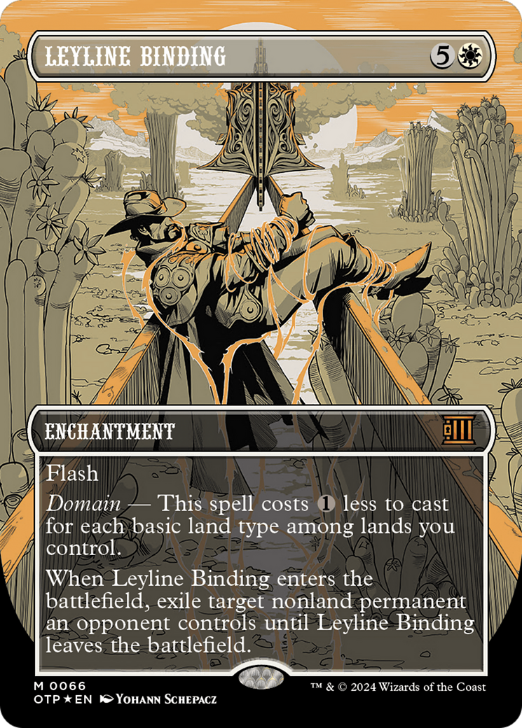 Leyline Binding (Textured Foil) [Outlaws of Thunder Junction: Breaking News] | I Want That Stuff Brandon