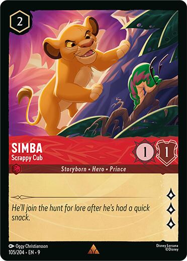 Simba - Scrappy Cub (105/204) [Fabled] | I Want That Stuff Brandon