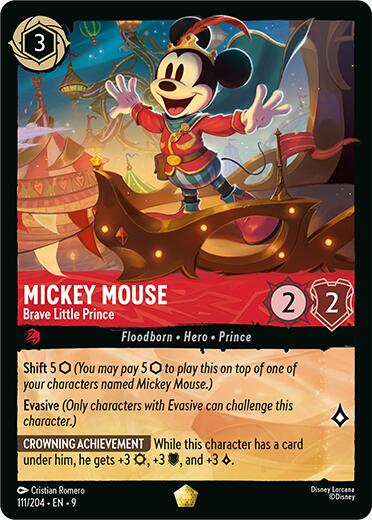 Mickey Mouse - Brave Little Prince (111/204) [Fabled] | I Want That Stuff Brandon