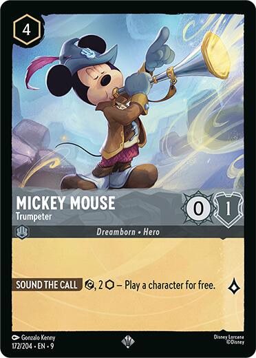 Mickey Mouse - Trumpeter (172/204) [Fabled] | I Want That Stuff Brandon
