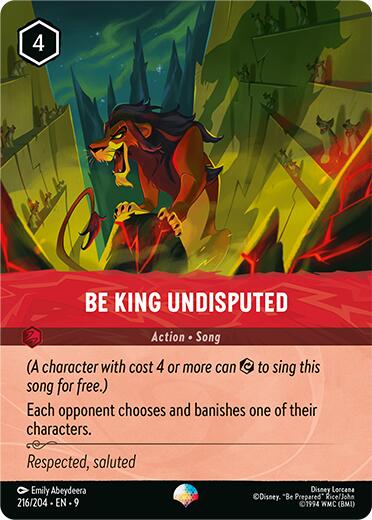 Be King Undisputed (Epic) (216/204) [Fabled] | I Want That Stuff Brandon