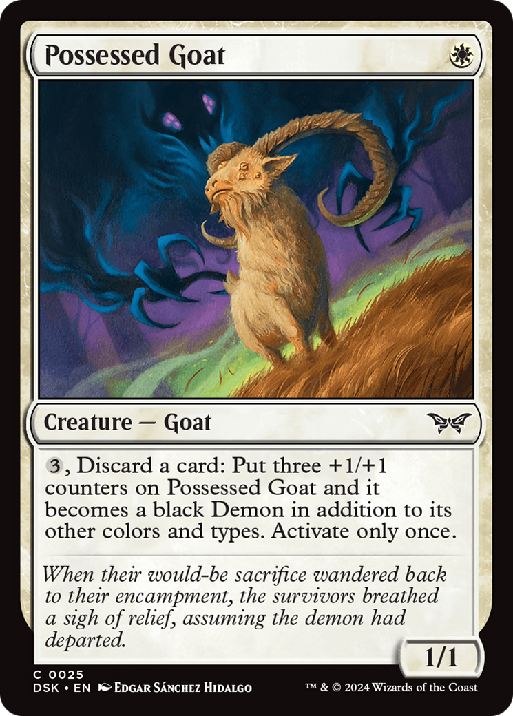 Possessed Goat [Duskmourn: House of Horror] | I Want That Stuff Brandon