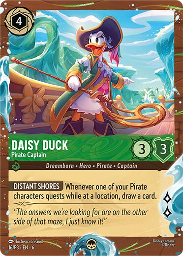 Daisy Duck - Pirate Captain (Disney Cruise Promo) (16/P3) [Promo Cards] | I Want That Stuff Brandon