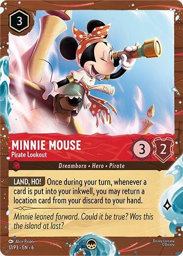 Minnie Mouse - Pirate Lookout (Disney Cruise Promo) (17/P3) [Promo Cards] | I Want That Stuff Brandon
