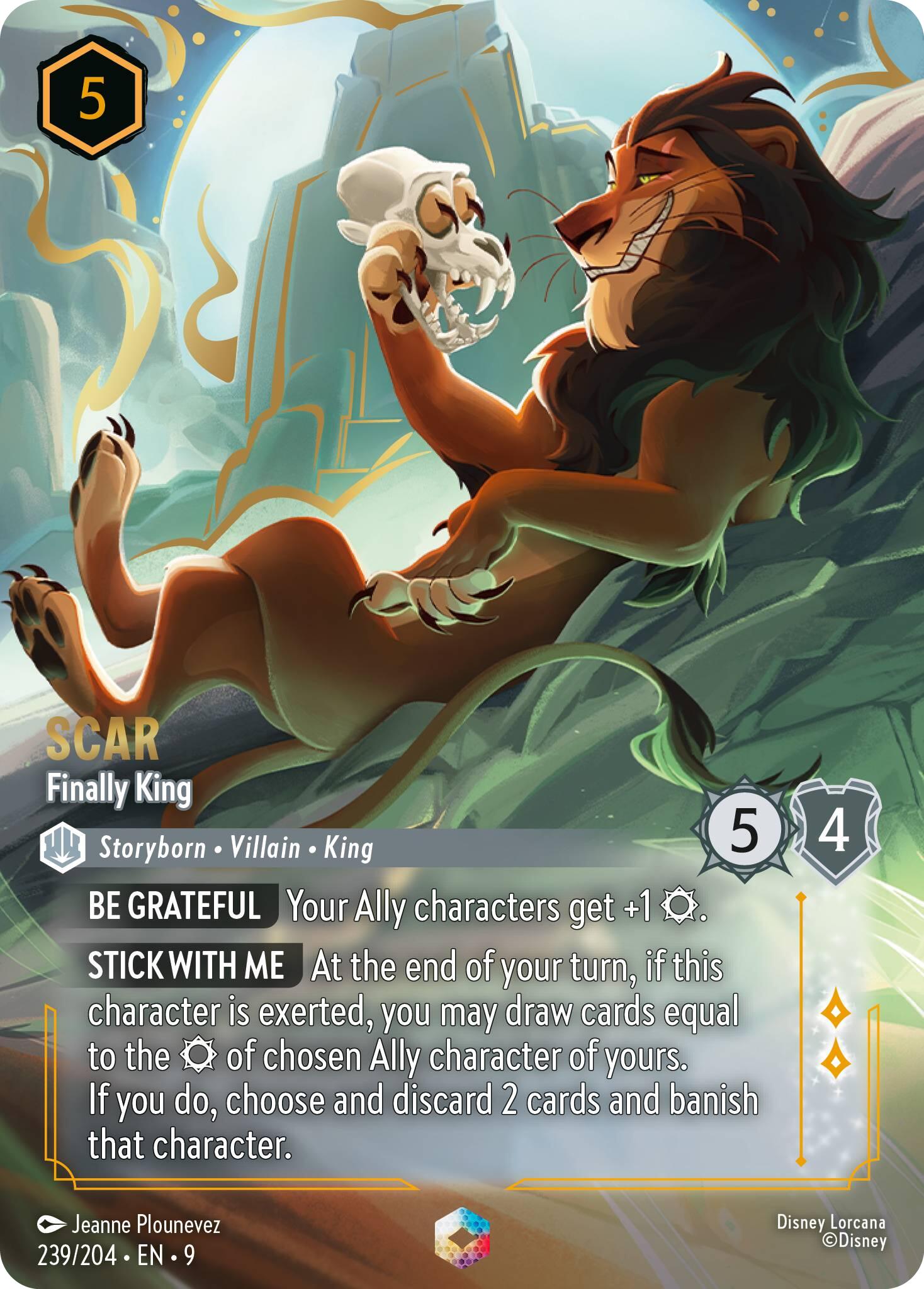 Scar - Finally King (Enchanted) (239/204) [Fabled] | I Want That Stuff Brandon