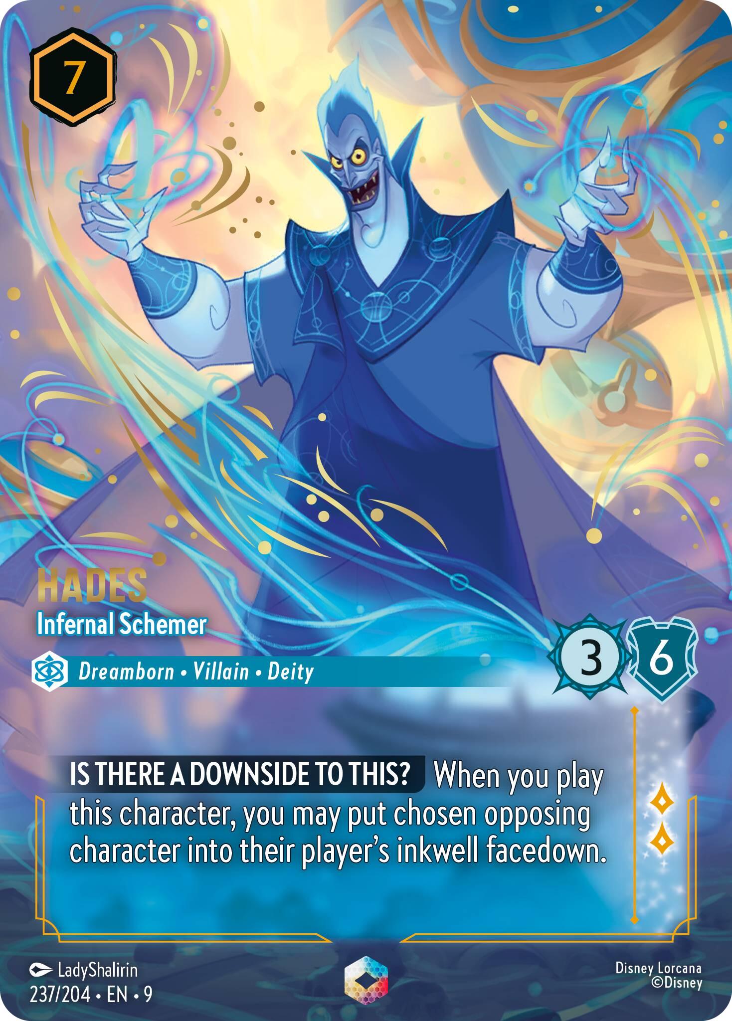 Hades - Infernal Schemer (Enchanted) (237/204) [Fabled] | I Want That Stuff Brandon