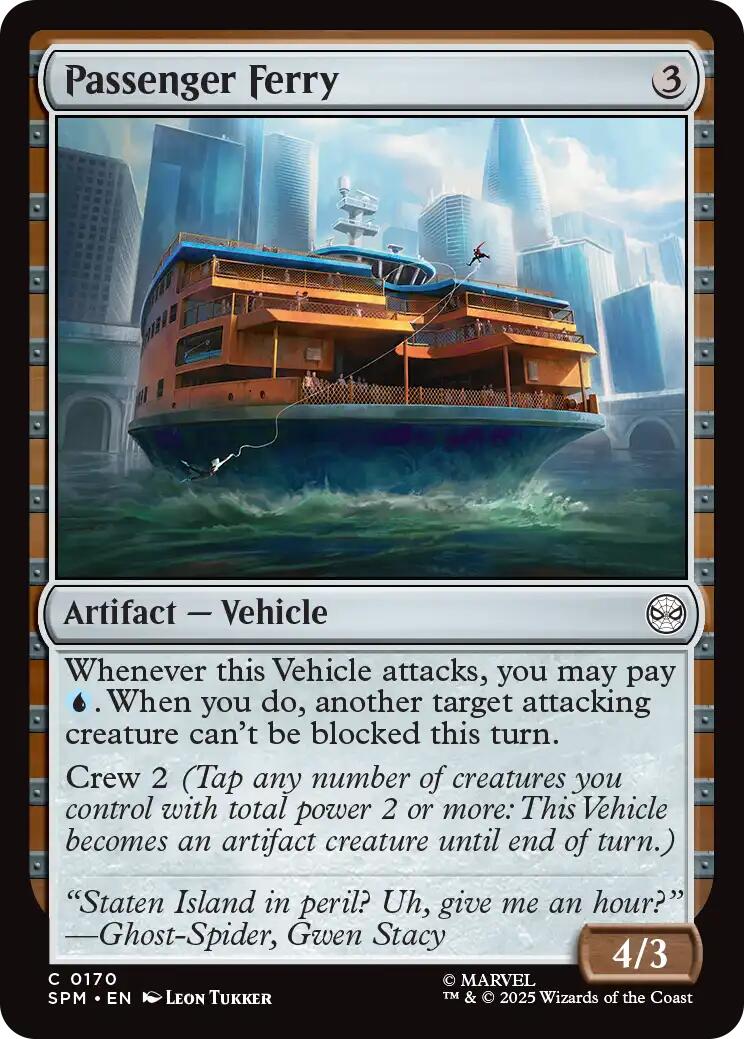 Passeneger Ferry [Marvel's Spider-Man] | I Want That Stuff Brandon