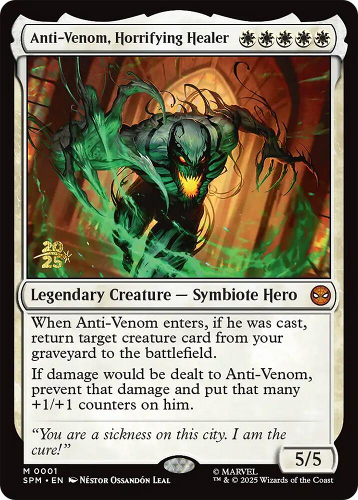 Anti-Venom, Horrifying Healer [Marvel's Spider-Man Prerelease Promos] | I Want That Stuff Brandon