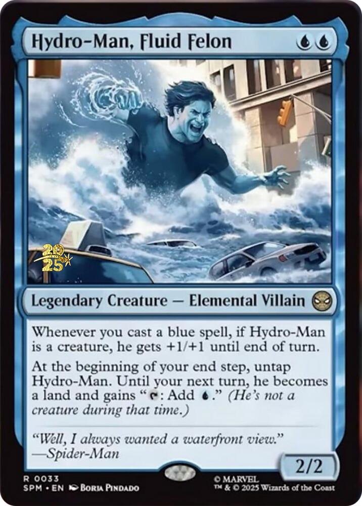 Hydro-Man, Fluid Felon [Marvel's Spider-Man Prerelease Promos] | I Want That Stuff Brandon